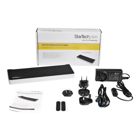 StarTech.com Docking Station replicatore di porte Universale per 3 portatili - video triplo - USB 3.0 - Dock Mac & Windows - Do