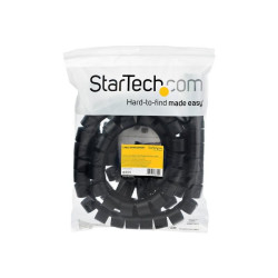 StarTech.com Guaina di gestione cavi da 2,5 m - A spirale - Diametro 45 mm (CMSCOILED4) - Kit di protezione cavi - nero - 2.5 m