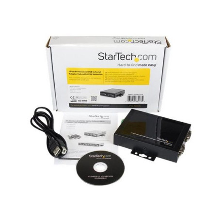 StarTech.com Hub adattatore USB a seriale 2 porte, con interfaccia COM e possibilità di montaggio a parete (ICUSB2322X) - Sched