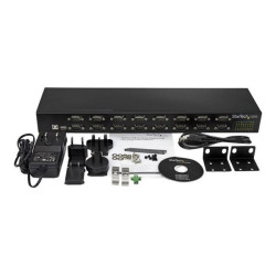 StarTech.com Hub Seriale RS232 a 16 porte - Adattatore USB a DB9 RS232 16x montabile a rack - collegabile a margherita - Scheda