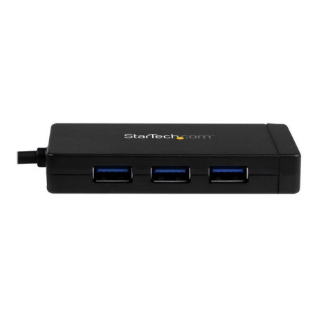 StarTech.com Hub USB 3.0 a 3 porte con USB-C e Ethernet Gigabit - Include Adattatore di Alimentazione - Hub - 3 x SuperSpeed US