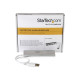 StarTech.com Hub USB 3.0 a 4 porte compatto e portatile con cavo integrato - Hub USB in alluminio perfetta per MacBook - Argent