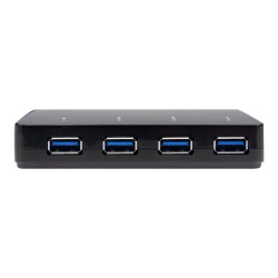 StarTech.com Hub USB 3.0 a 4 Porte con Porta di Ricarica Dedicata - 1 Porta x 2,4 Amp - Switch condivisione periferiche USB - 4