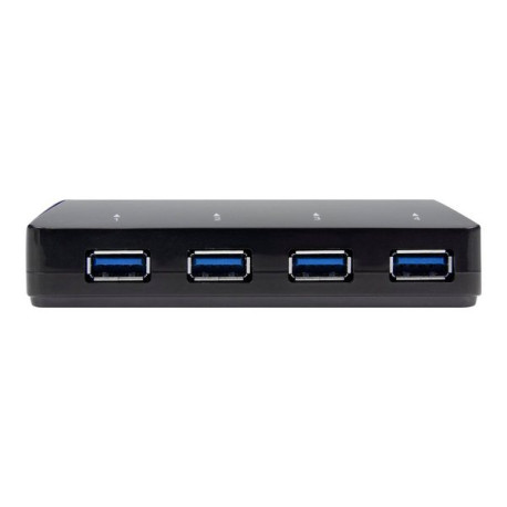 StarTech.com Hub USB 3.0 a 4 Porte con Porta di Ricarica Dedicata - 1 Porta x 2,4 Amp - Switch condivisione periferiche USB - 4