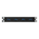 StarTech.com Hub USB 3.0 a 4 porte da USB-A a 4x USB-A - 5Gbps portatile - USB alimentato via bus con cavo integrato 28cm (HB30