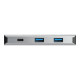 StarTech.com Hub USB-C a 4 porte, 10 Gbps - 3 USB-A e 1 USB-C (HB31C3A1CB) - Hub - 1 x USB-C + 3 x USB 3.1 - desktop - per P/N: