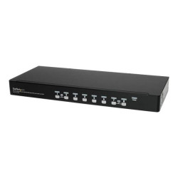 StarTech.com Kit Switch KVM USB montabile a rack 1U 8 porte con funzione OSD e cavi - Switch KVM - 8 x KVM port(s) - 1 utente l