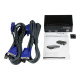 StarTech.com Kit switch KVM USB professionale a 2 porte con cavi - Switch KVM - 2 x KVM port(s) - 1 utente locale - desktop