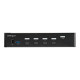 StarTech.com KVM Switch HDMI a 4 porte - Monitor singolo 4K 60Hz Ultra HD HDR - Switch KVM HDMI 2.0 per PC con 2 porte USB 3.0 