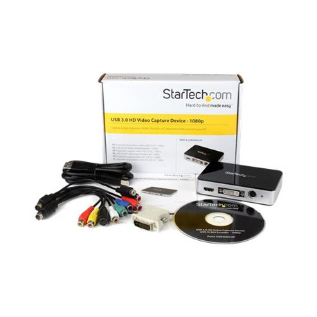 StarTech.com Scheda Acquisizione Video Grabber USB 3.0 - HDMI / DVI / VGA / Component HD - Scheda Cattura video Esterna - 1080p