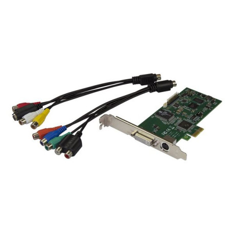 StarTech.com Scheda Acquisizione Video HD PCIe - Scheda cattura video HDMI, VGA, DVI o Video Component a 1080p 60 FPS - Adattat