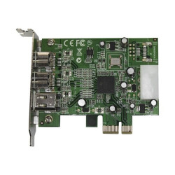 StarTech.com Scheda adattatore PCI Express FireWire 2b 1a 1394 a basso profilo - 3 porte - Adattatore FireWire - PCIe profilo b