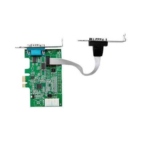 StarTech.com Scheda adattatore seriale PCI Express RS232 a 2 porte - Scheda controller host seriale PCIe RS232 / DB9 - 16950 UA