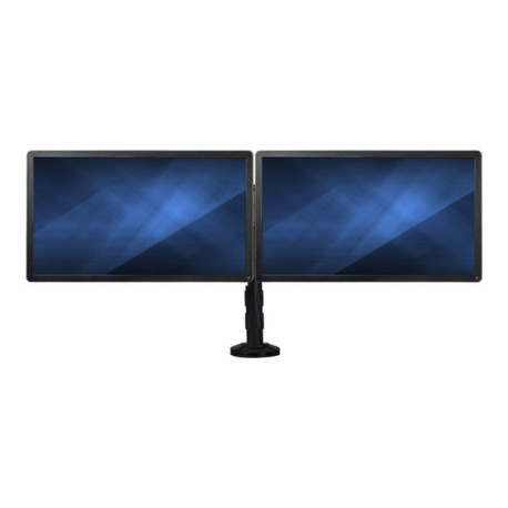 StarTech.com Braccio per Doppio Monitor da Scrivania - Barra Trasversale - Supporto con Morsetto con Altezza regolabile Monitor