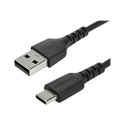 StarTech.com Cavo adattatore da USB 2.0 a USB-C di 1 m - Fibra aramidica e Protezione EMI - Cavo di ricarica TPI -Nero  (RUSB2A