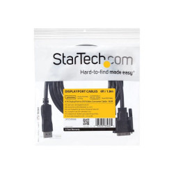 StarTech.com Cavo adattatore DisplayPort a DVI da 1,8 m - 1920x1200 - M/M -Convertitore da DP a DVI Nero (DP2DVIMM6) - Cavo Dis