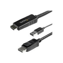 StarTech.com Cavo adattatore HDMI a DisplayPort da 2m alimentato via USB - Convertitore attivo HDMI 1.4 a DP 1.2 - 4K 30Hz (HD2