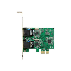 StarTech.com Scheda di Rete Ethernet PCI express a 2 porte RJ45 da 1 Gbps - Adattatore PCIe NIC Gigabit Ethernet 802.3ab - Adat