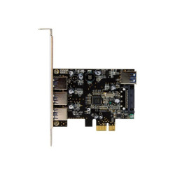 StarTech.com Scheda Espansione PCI Express USB 3.0 SuperSpeed a 4 porte ( 3 esterne, 1 interna ) - Adattatore USB - PCIe 2.0 pr