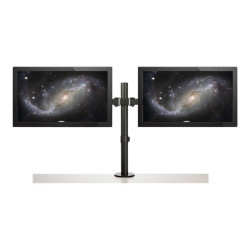 StarTech.com Staffa per due monitor con montaggio su scrivania - Design a barre trasversali - Articolabile - Acciaio - Kit mont