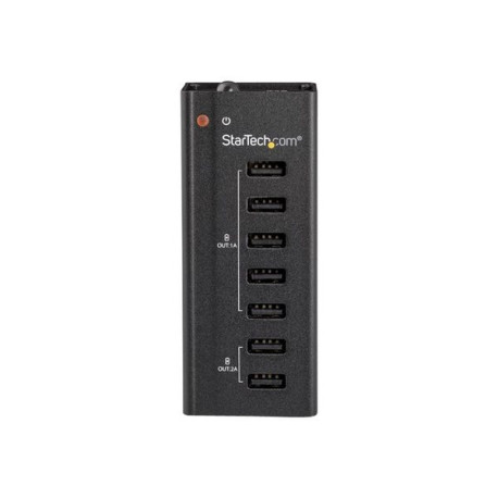 StarTech.com Stazione Ricarica a 7 porte USB con 5x Porte 1A e 2x Porte 2A - Hub per dispositivi multipli (ST7C51224EU) - Ciaba