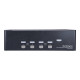 StarTech.com Switch KVM a 4 porte per Dual DisplayPort - 4k 60Hz - Switch KVM / audio / USB - 4 x KVM / audio / USB - 1 utente 