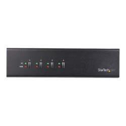 StarTech.com Switch KVM DVI a 4 porte Dual-Monitor Dual-Link +Hub USB 3.0 - 4K 60Hz - Switch KVM Conforme TAA - Switch KVM / au