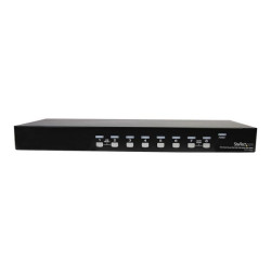 StarTech.com Switch KVM VGA USB a 8 porte montabile su rack con audio (cavi audio inclusi) - Switch KVM / audio - 8 x KVM / aud