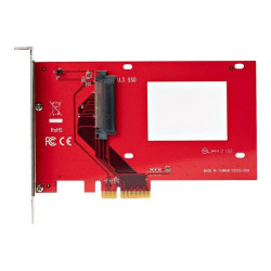 StarTech.com U.3 to PCIe Adapter Card, PCIe 4.0 x4 Adapter For 2.5" U.3 NVMe SSDs, SFF-TA-1001 PCI Express Add-in Card for Desk