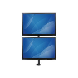 StarTech.com Supporto Verticale da Scrivania per 2 Monitor VESA - Base Regolabile per schermi fino a 27" in accaio robusto - Ki