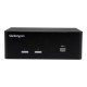 StarTech.com Switch Commutatore a 2 porte - KVM USB 2.0 a doppio VGA con Hub USB a 2 porte e 3,5mm audio - Switch KVM / audio /