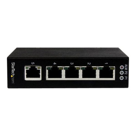 StarTech.com Switch di rete Commutatore Industriale Gigabit Ethernet a 5 porte non gestito - Guide DIN / Montabile a parete - S