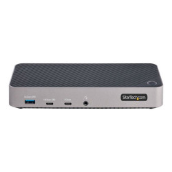 StarTech.com USB-C Triple Monitor Docking Station - HDMI/DP Triple 4k USB-C Dock - 5x USB Hub - GbE - 100W PD - Universal Multi