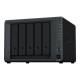 Synology Disk Station DS1522+ - Server NAS - 5 alloggiamenti - SATA 6Gb/s - RAID RAID 0, 1, 5, 6, 10, JBOD - RAM 8 GB - Gigabit