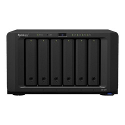 Synology Disk Station DS1621+ - Server NAS - 6 alloggiamenti - SATA 6Gb/s - RAID 0, 1, 5, 6, 10, JBOD - RAM 4 GB - Gigabit Ethe