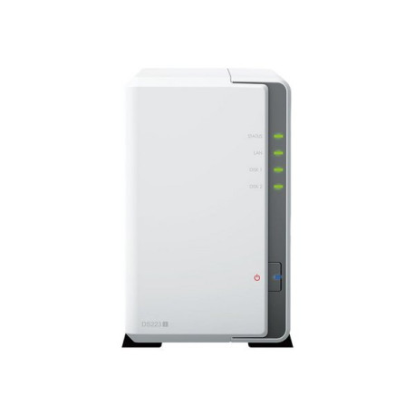 Synology Disk Station DS223J - Server NAS - SATA 6Gb/s - RAID RAID 0, 1, JBOD - RAM 1 GB - Gigabit Ethernet - iSCSI supporto