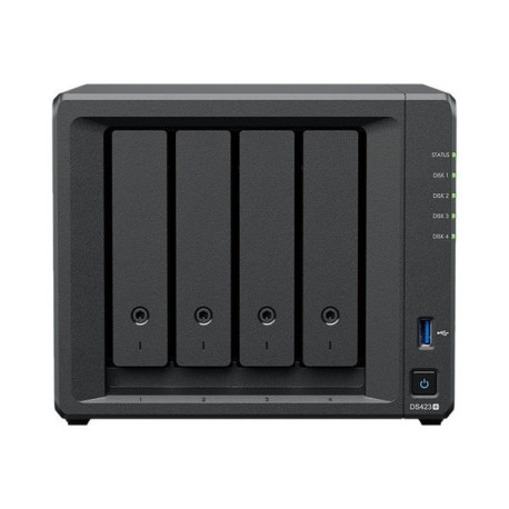 Synology Disk Station DS423+ - Server NAS - 4 alloggiamenti - SATA 6Gb/s - RAID 0, 1, 5, 6, 10, JBOD - RAM 2 GB - Gigabit Ether