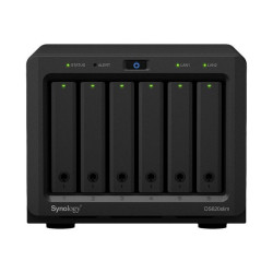 Synology Disk Station DS620slim - Server NAS - 6 alloggiamenti - SATA 6Gb/s - RAID 0, 1, 5, 6, 10, JBOD - RAM 2 GB - Gigabit Et