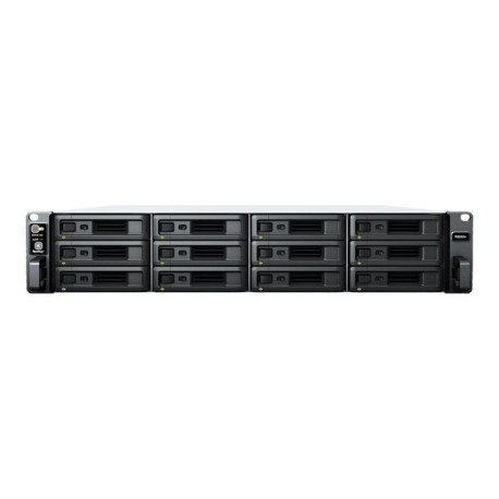 Synology RackStation RS2423+ - Server NAS - 12 alloggiamenti - montabile in rack - SATA 6Gb/s - RAID 0, 1, 5, 6, 10, JBOD - RAM