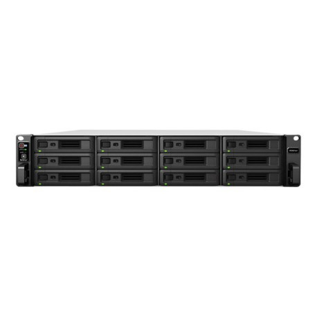 Synology RackStation RS3621xs+ - Server NAS - 12 alloggiamenti - montabile in rack - SATA 6Gb/s - RAID 0, 1, 5, 6, 10, JBOD, so