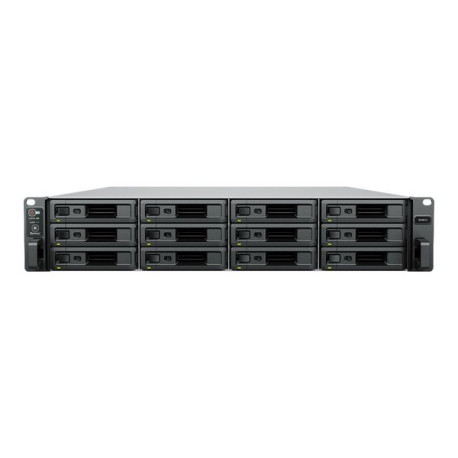 Synology SA3410 - Server NAS - 12 alloggiamenti - montabile in rack - SATA 6Gb/s / SAS - RAID RAID 0, 1, 5, 6, 10, JBOD, RAID F