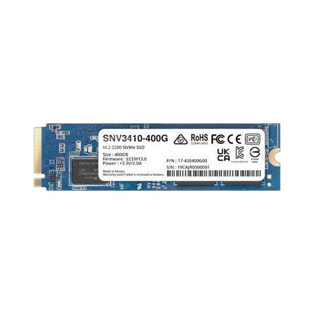 Synology SNV3410 - SSD - 400 GB - interno - M.2 2280 - PCIe 3.0 x4 (NVMe)