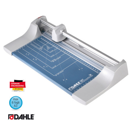 Taglierina a rullo Hobby 508 - 58 x 21 cm - 460 mm (A3) - 6 fogli - blu/grigio - Dahle