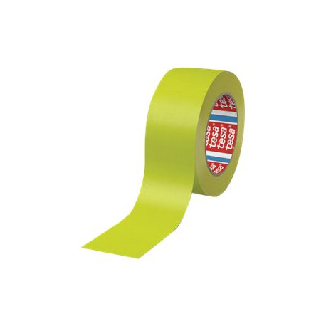 Tesaband 4671 - Nastro in tessuto - 25 mm x 25 m - tessuto rivestito di acrilico - giallo neon