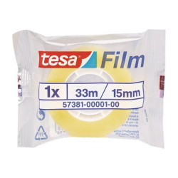 Tesafilm Standard - Nastro ufficio - 15 mm x 33 m - pellicola in polipropilene - trasparente