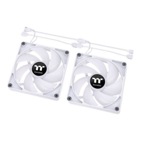 Thermaltake CT140 ARGB Sync - Ventilatore per cabinet - 140 mm - bianco (pacchetto di 2)