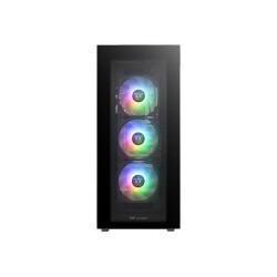 Thermaltake Divider 500 TG ARGB - MDT - ATX - pannello laterale finestrato (vetro temperato) - senza alimentazione (PS/2) - ner