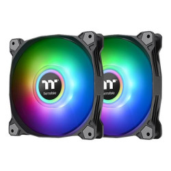 Thermaltake Pure Duo 12 ARGB Sync Radiator Fan - Ventilatore per cabinet - 120 mm - nero (pacchetto di 2)