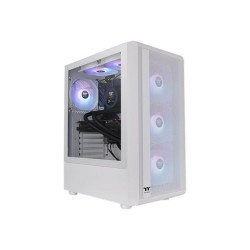 Thermaltake S Series S200 TG ARGB Snow - Mid tower - ATX - pannello laterale finestrato (vetro temperato) - senza alimentazione