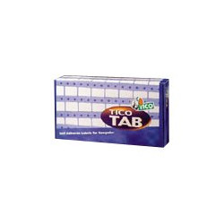 Tico TAB 1 - Carta - Opaca - autoadesivo permanente - bianco - 72 x 23.5 mm 6000 etichette (500 foglio(i) x 12) etichette a mod